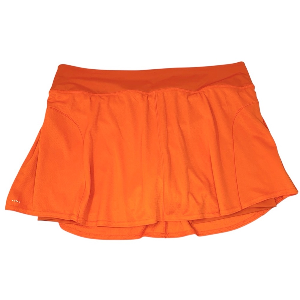 Adidas ClimaCool Tennis Match Skirt Orange Skort Athletic Shorts Women’s size XL - Picture 5 of 13